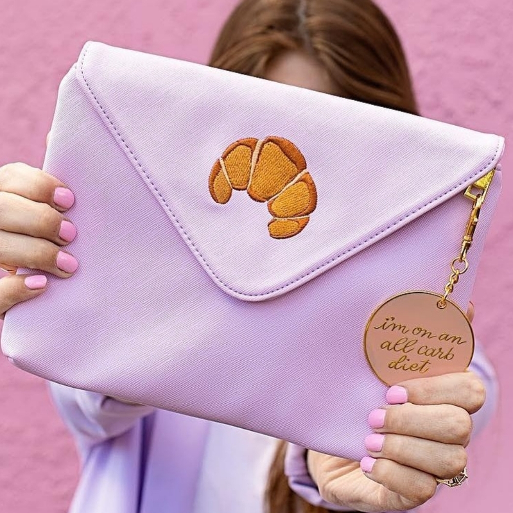 Studio DIY Lilac Croissant Clutch